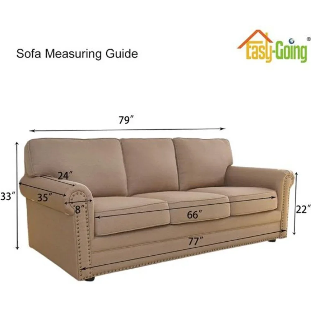Stretch Sofa Slipcover 1-Piece Sofa Cover Furniture Protector Couch Soft